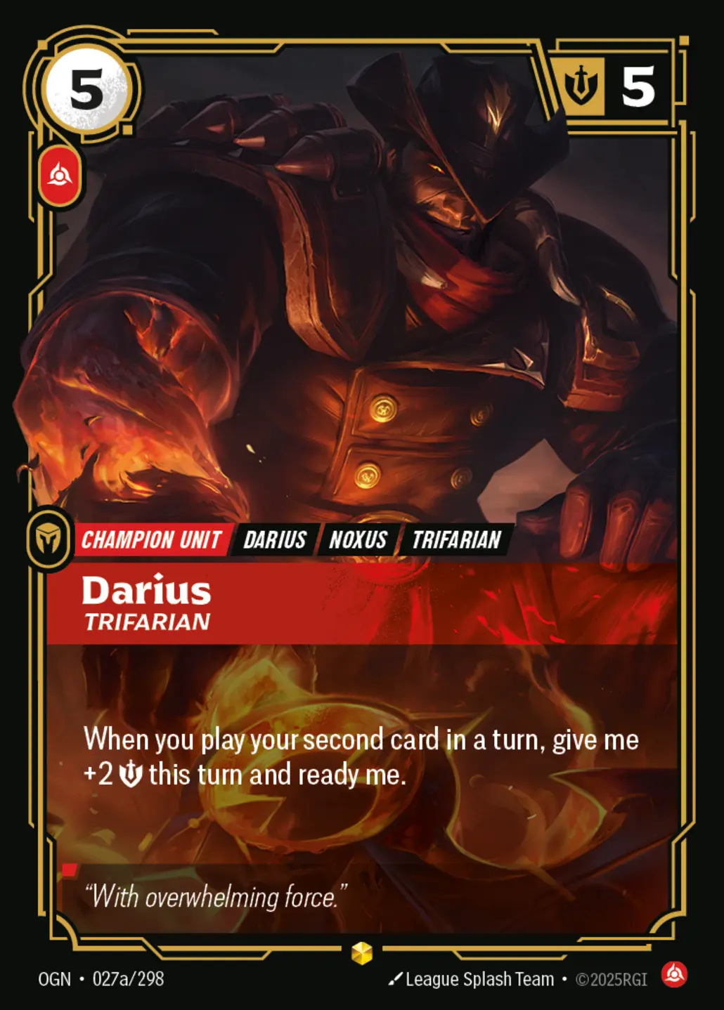 Darius, Trifarian (Alt Art)