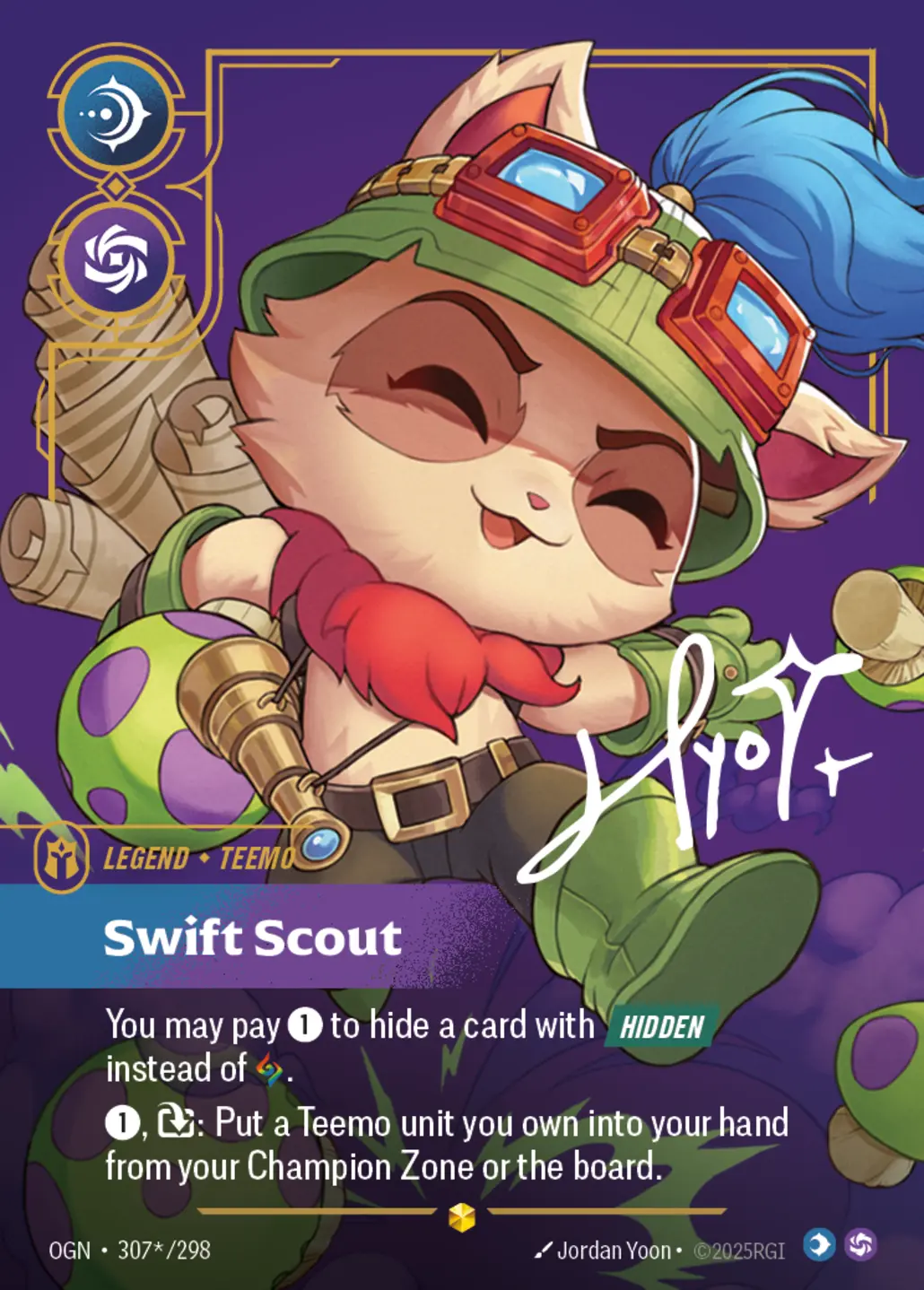 Origins (OGN) · Teemo, Swift Scout · #307 (Signed)