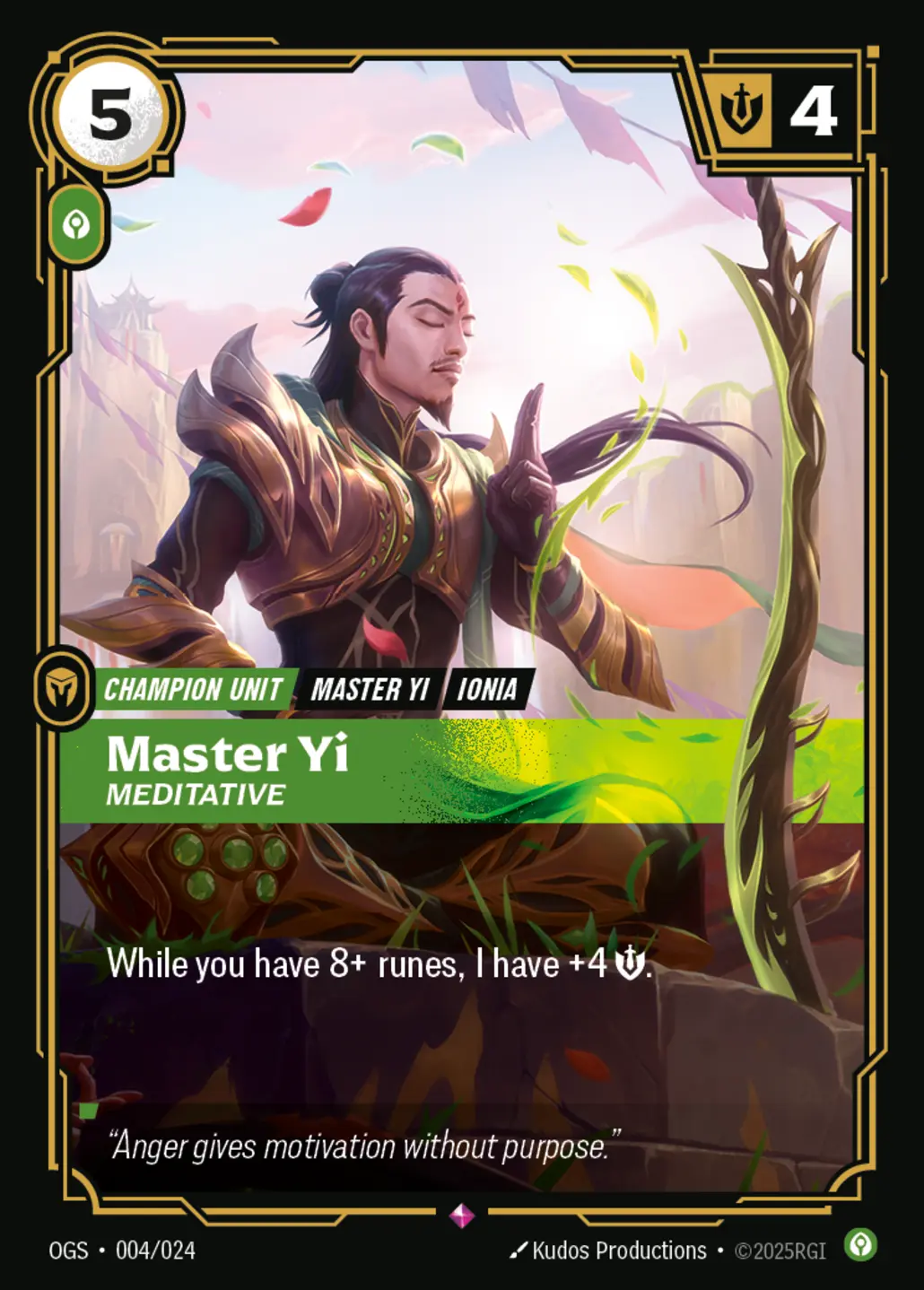 Master Yi, Meditative
