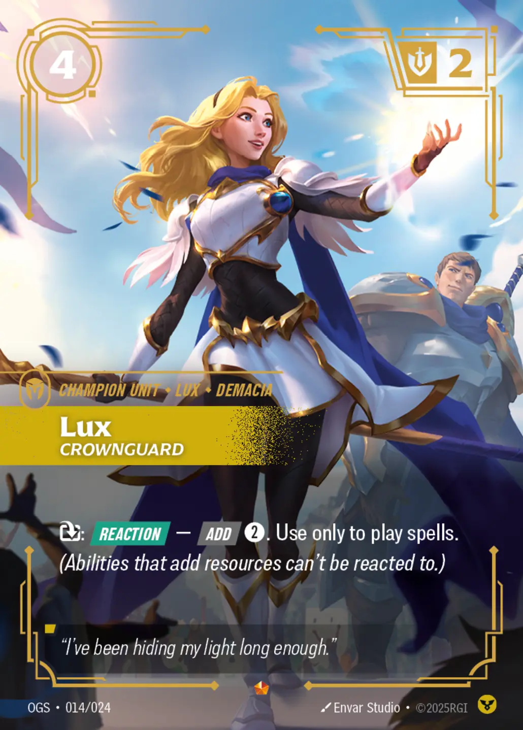 Proving Grounds (OGS) · Lux, Crownguard · #14