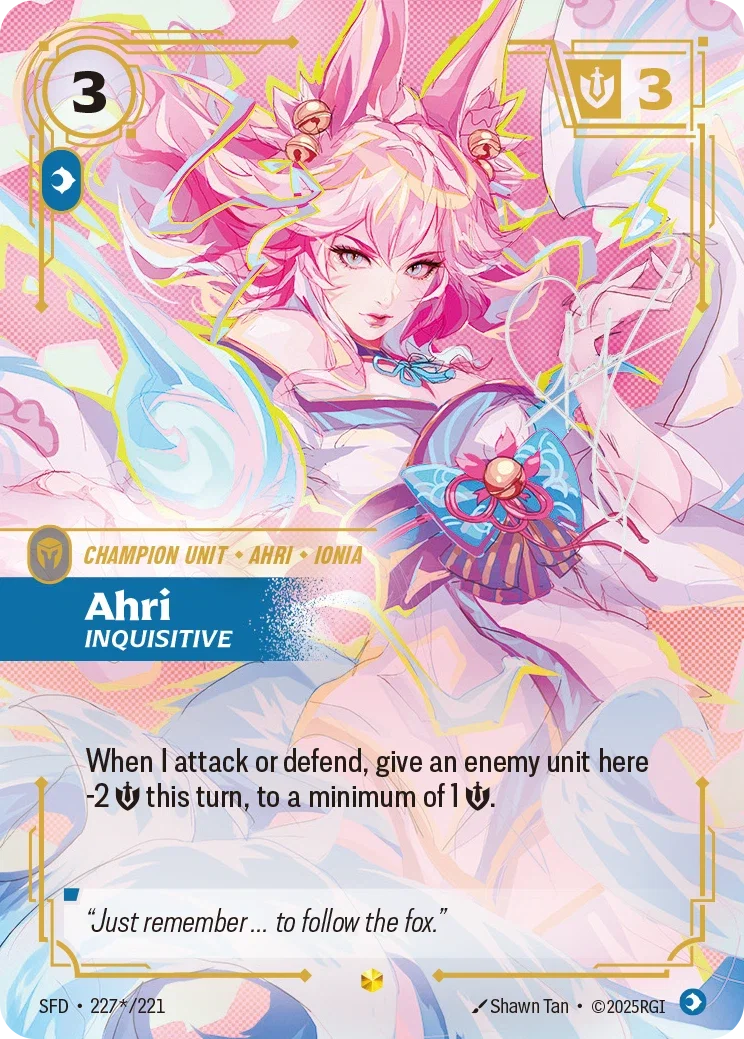 Spiritforged (SFD) · Ahri, Inquisitive · #227 (Signed)