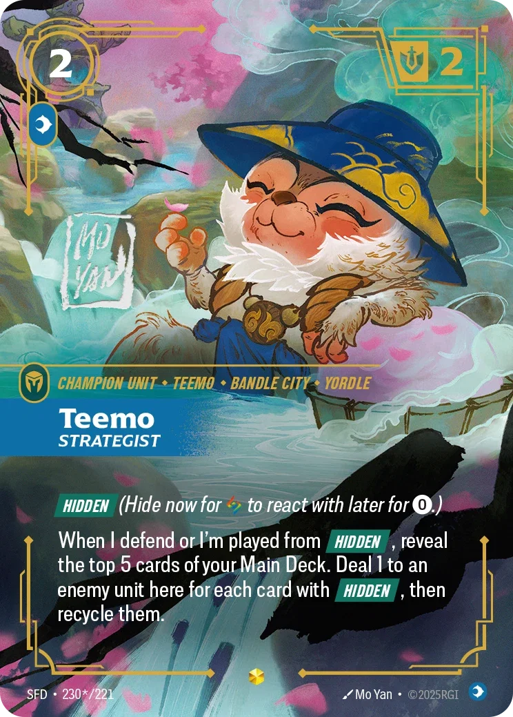 Spiritforged (SFD) · Teemo, Strategist · #230 (Signed)