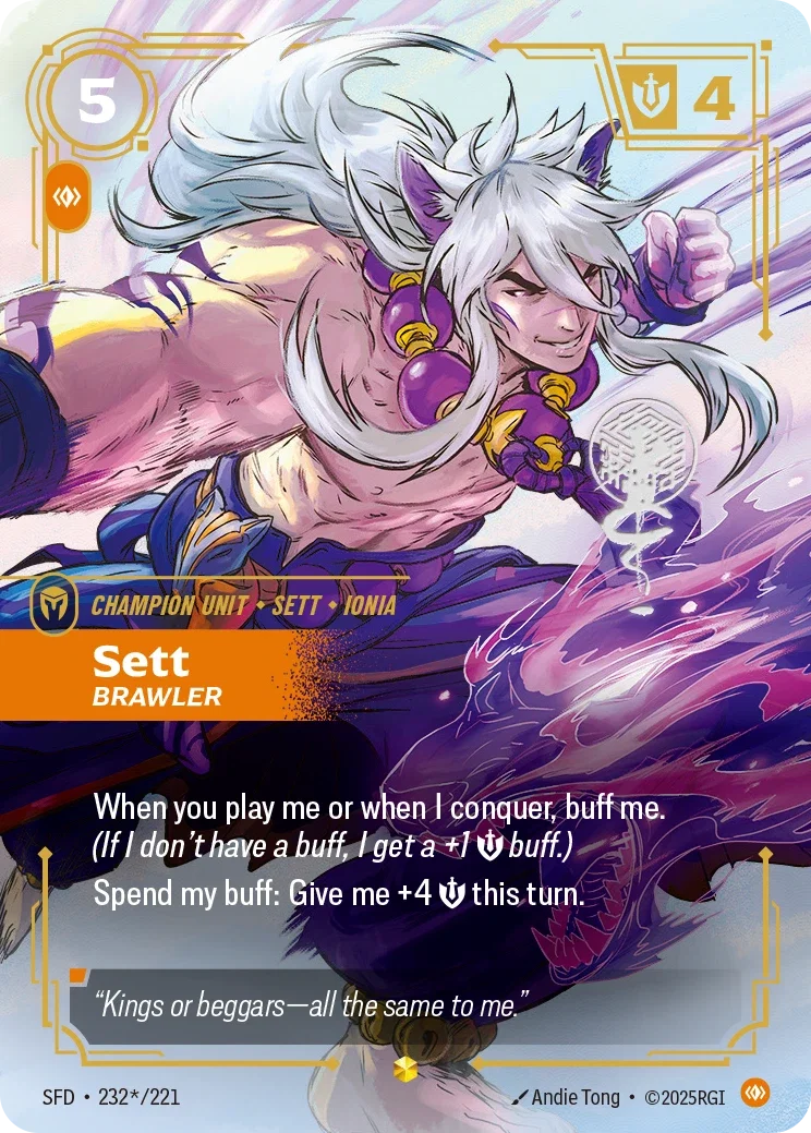 Spiritforged (SFD) · Sett, Brawler · #232 (Signed)