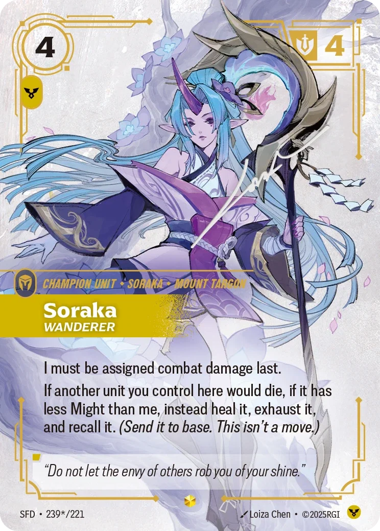Spiritforged (SFD) · Soraka, Wanderer · #239 (Signed)