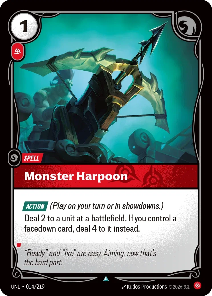 Unleashed (UNL) · Monster Harpoon · #14