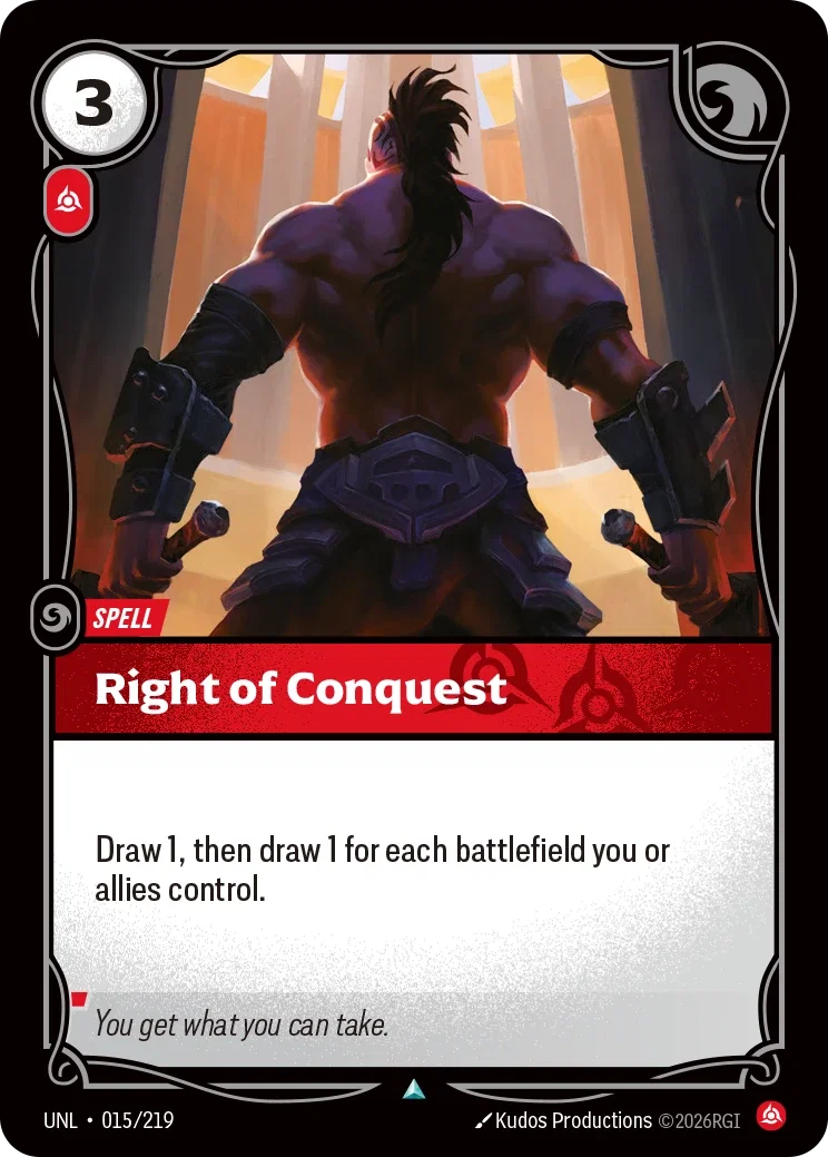 Unleashed (UNL) · Right of Conquest · #15
