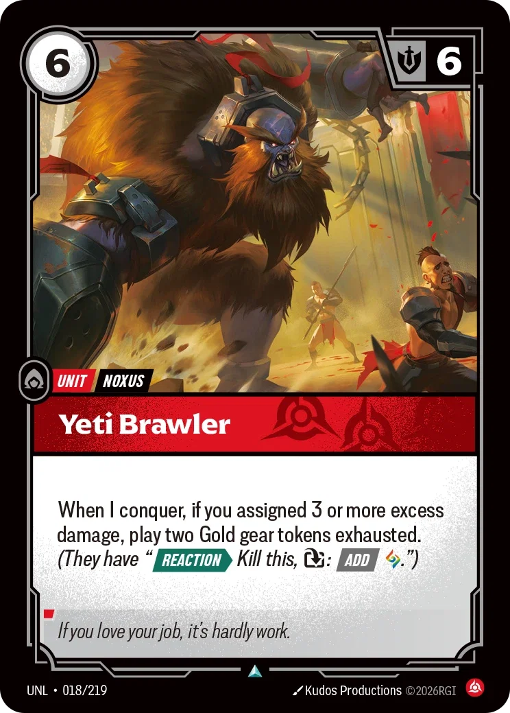 Unleashed (UNL) · Yeti Brawler · #18