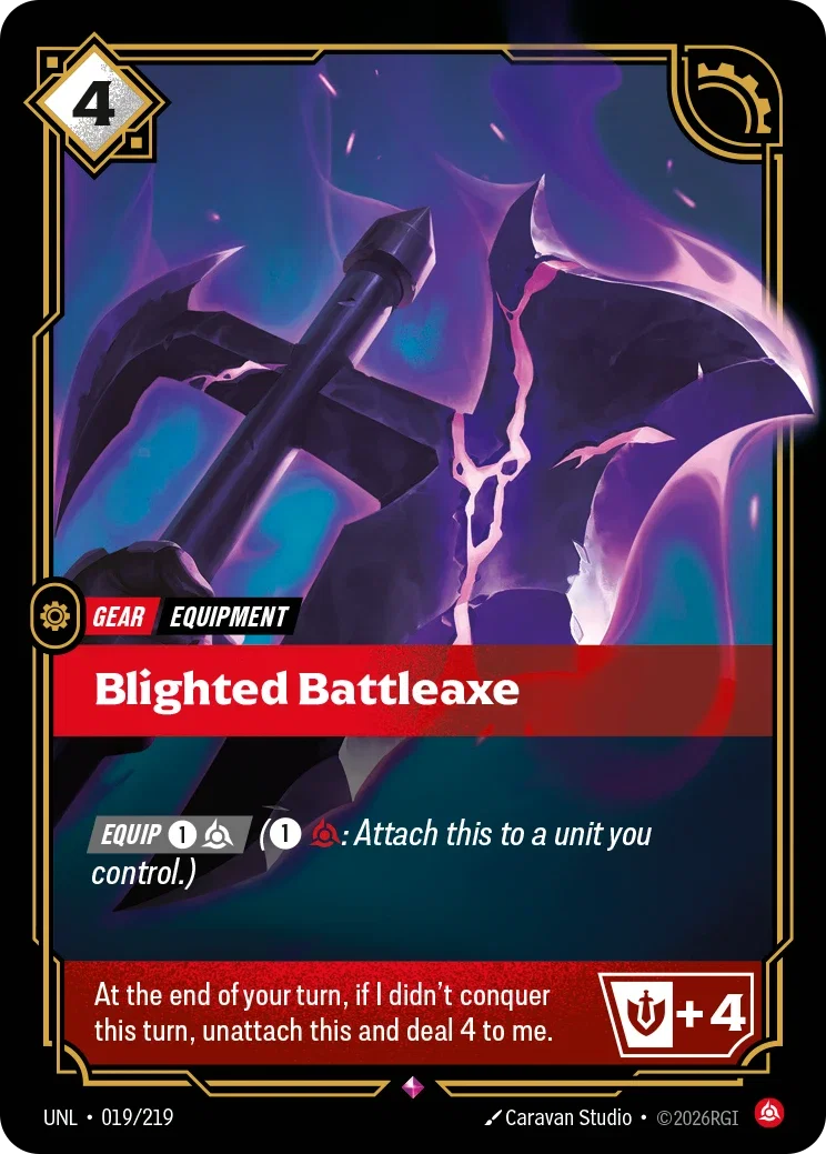 Unleashed (UNL) · Blighted Battleaxe · #19