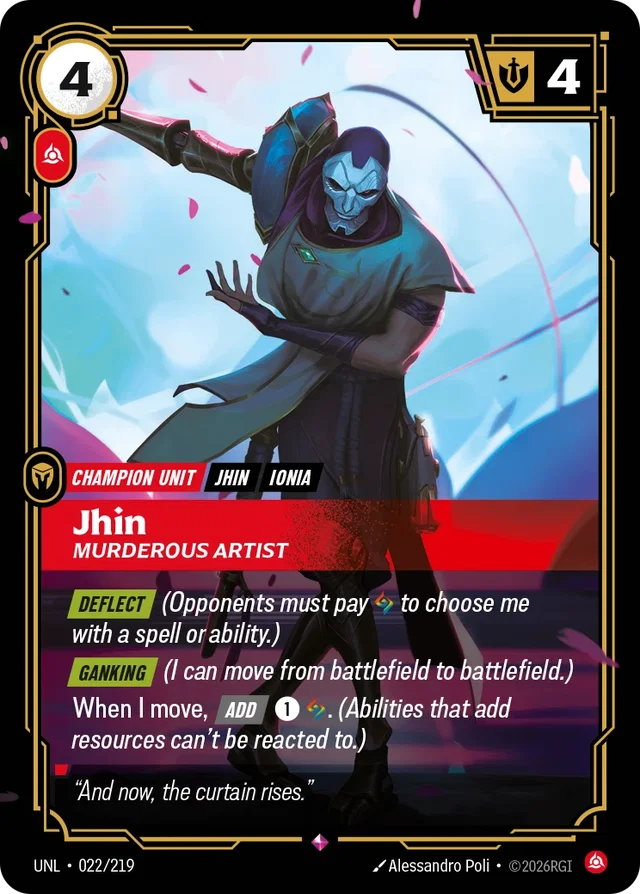 Jhin, Murderous Artist Riftbound card