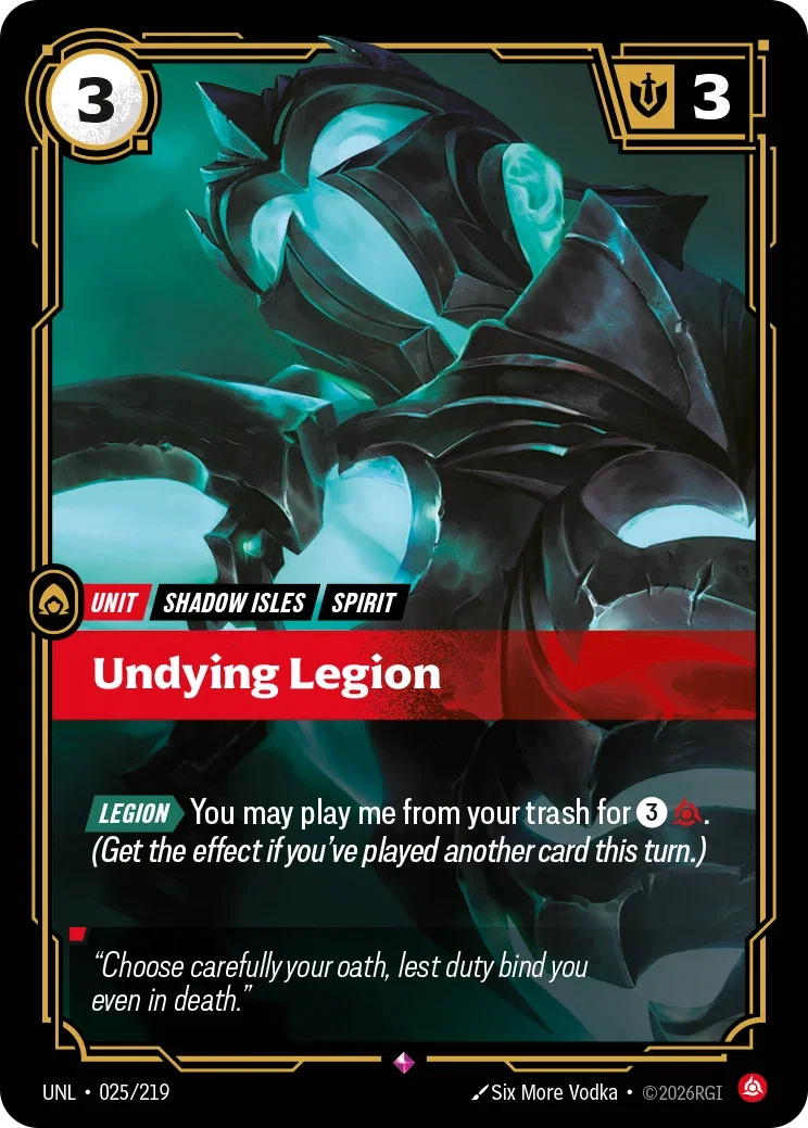 Unleashed (UNL) · Undying Legion · #25