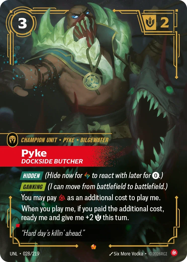 Unleashed (UNL) · Pyke, Dockside Butcher · #28
