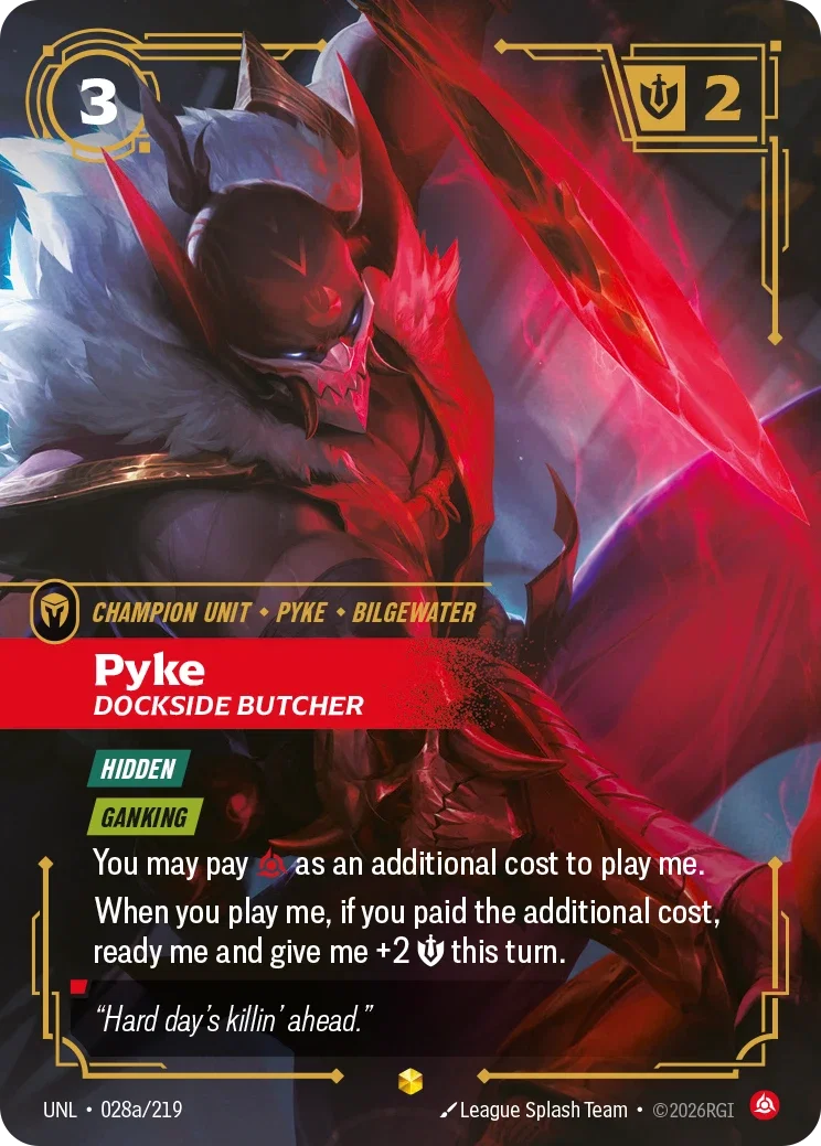 Unleashed (UNL) · Pyke, Dockside Butcher · #28 (Alt Art)