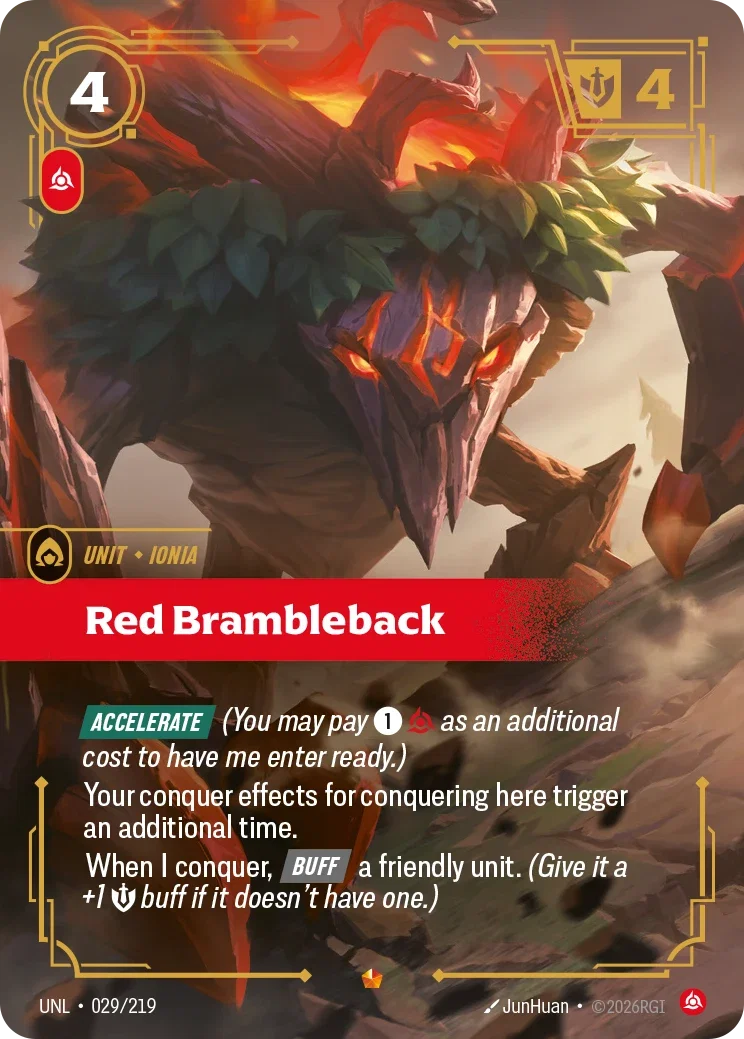 Unleashed (UNL) · Red Brambleback · #29
