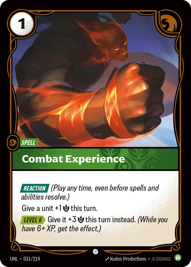 Unleashed (UNL) · Combat Experience · #31