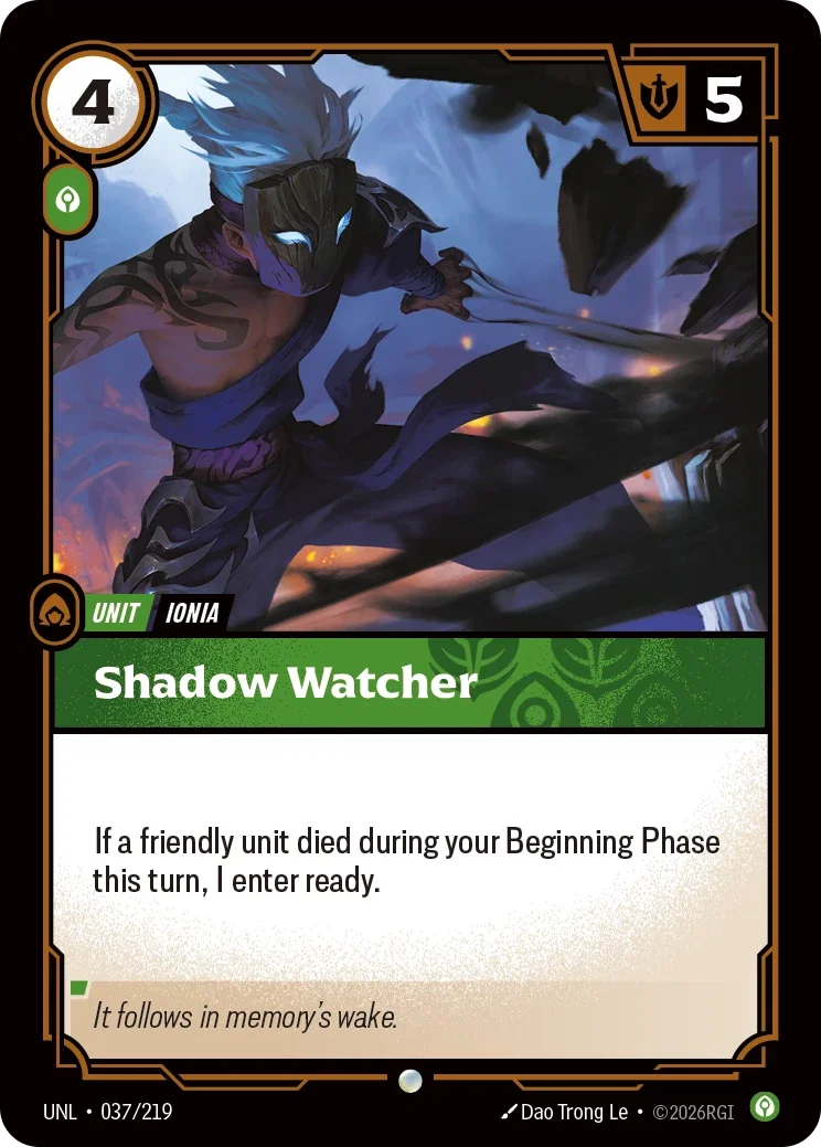 Unleashed (UNL) · Shadow Watcher · #37