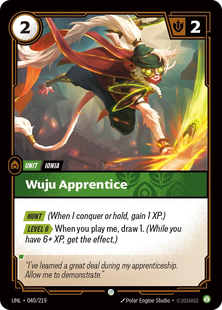Unleashed (UNL) · Wuju Apprentice · #40