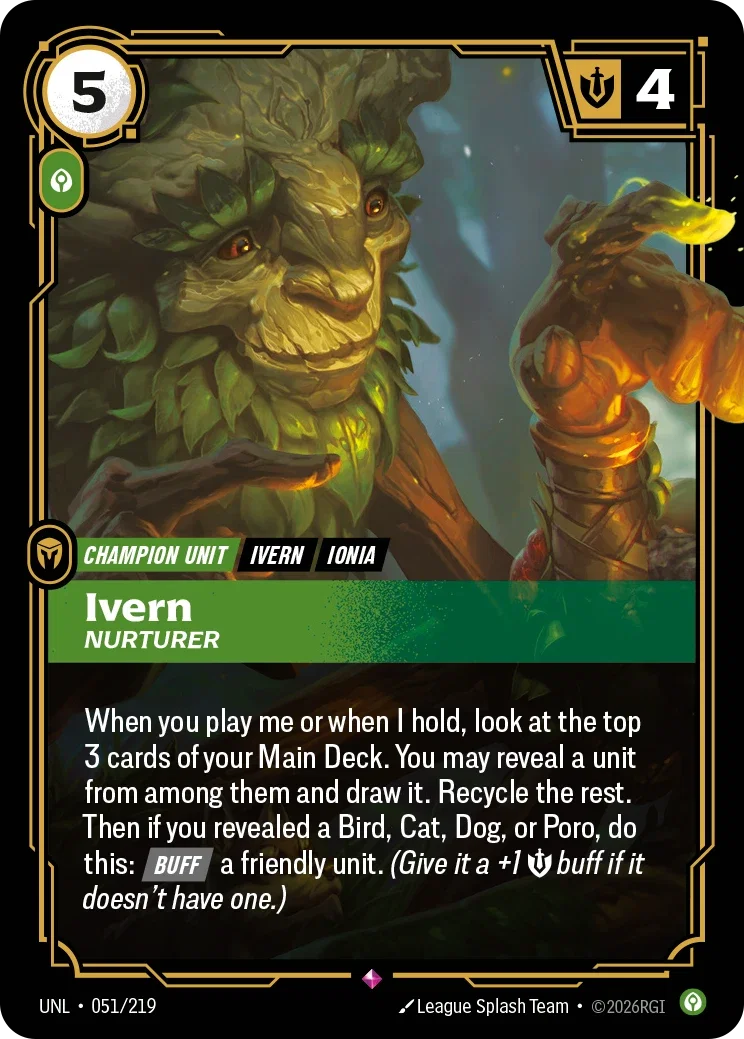 Unleashed (UNL) · Ivern, Nurturer · #51