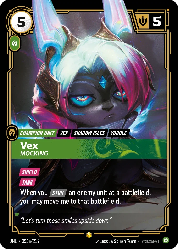 Unleashed (UNL) · Vex, Mocking · #55 (Alt Art)