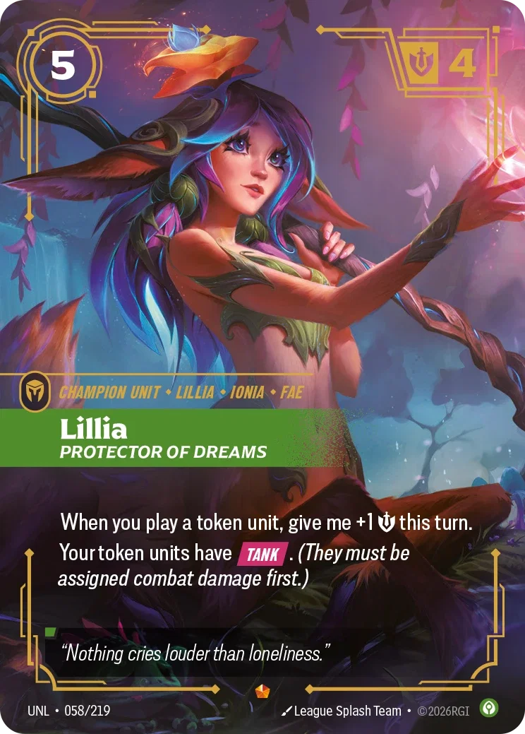 Unleashed (UNL) · Lillia, Protector of Dreams · #58