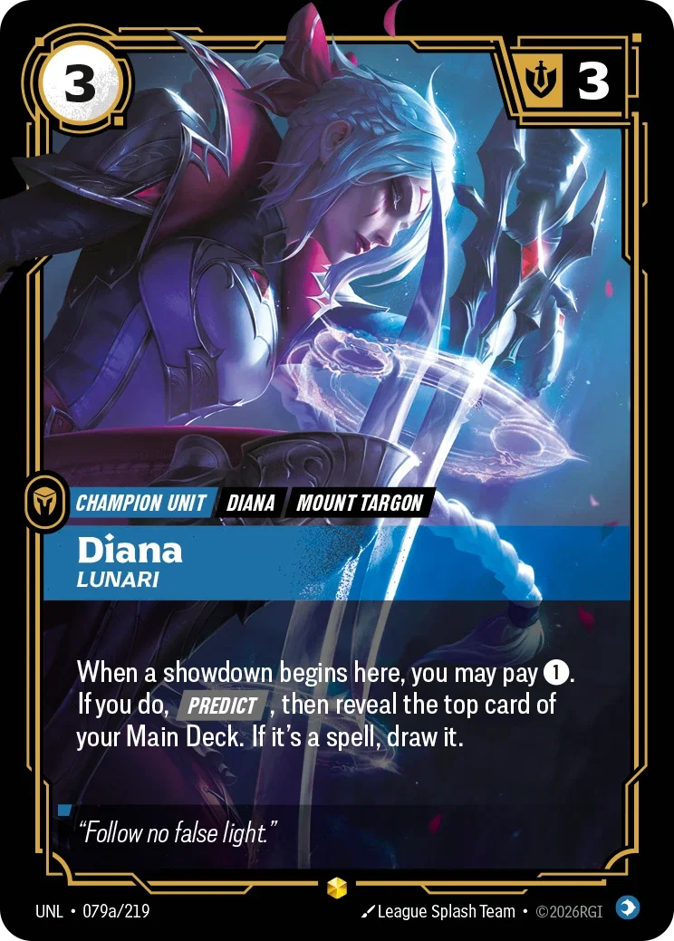 Unleashed (UNL) · Diana, Lunari · #79 (Alt Art)