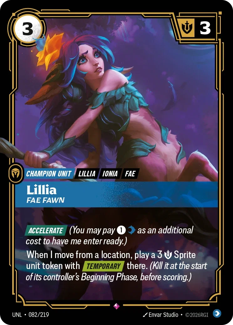 Unleashed (UNL) · Lillia, Fae Fawn · #82