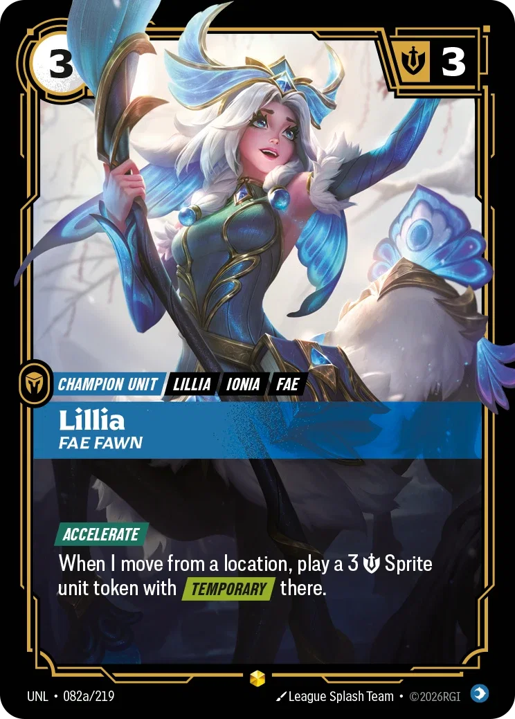 Unleashed (UNL) · Lillia, Fae Fawn · #82 (Alt Art)