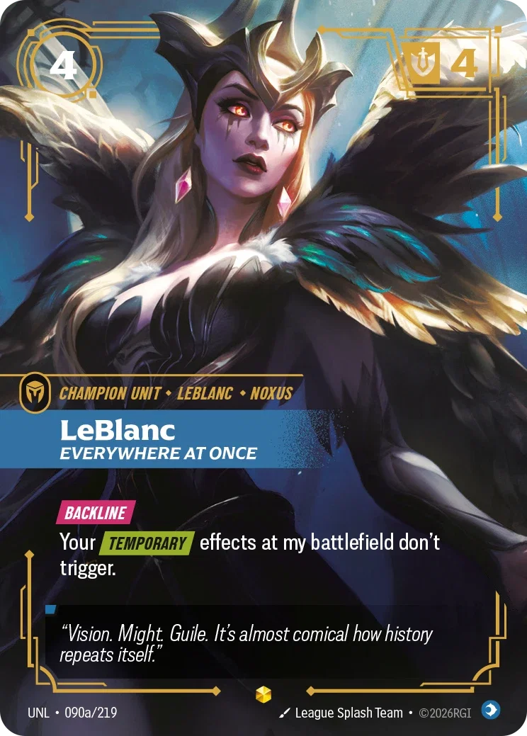Unleashed (UNL) · LeBlanc, Everywhere at Once · #90 (Alt Art)