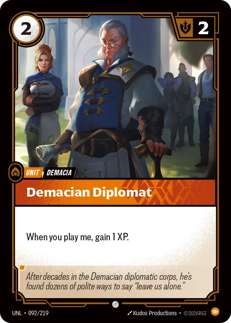 Unleashed (UNL) · Demacian Diplomat · #92