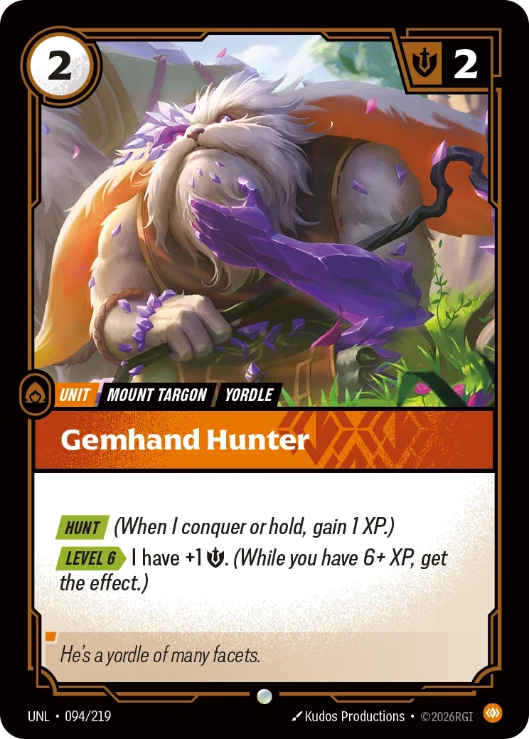 Unleashed (UNL) · Gemhand Hunter · #94