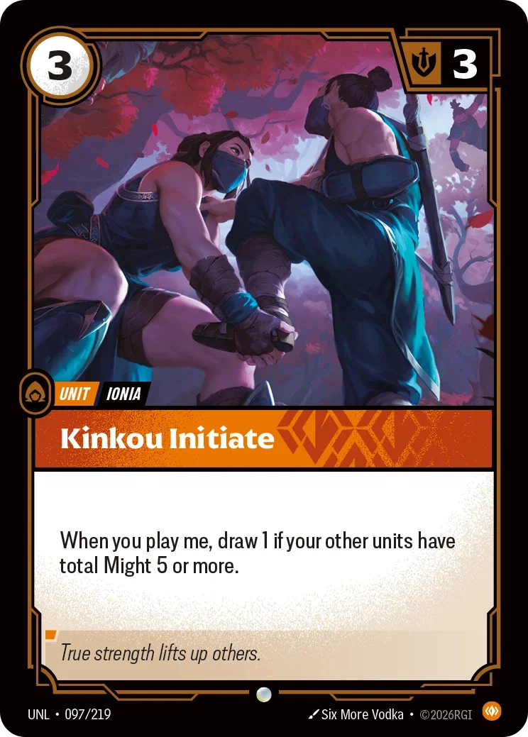 Unleashed (UNL) · Kinkou Initiate · #97