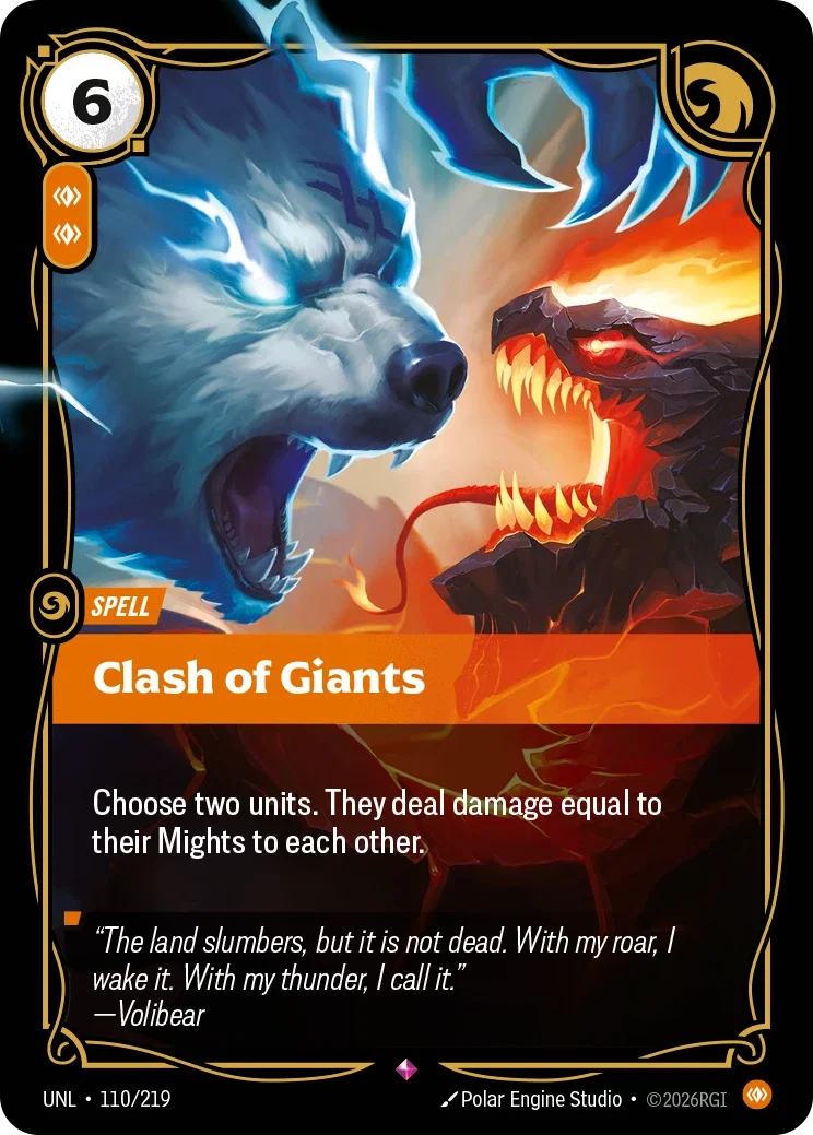 Unleashed (UNL) · Clash of Giants · #110