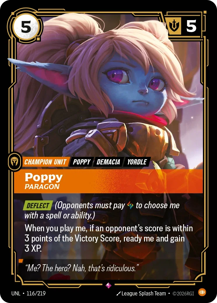 Unleashed (UNL) · Poppy, Paragon · #116