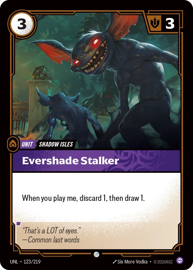 Unleashed (UNL) · Evershade Stalker · #123
