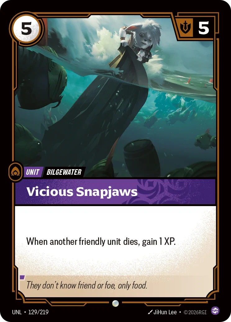 Unleashed (UNL) · Vicious Snapjaws · #129