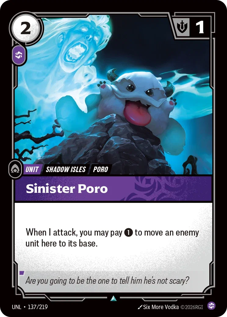 Unleashed (UNL) · Sinister Poro · #137