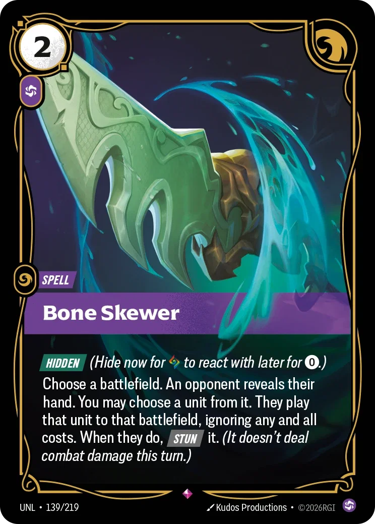 Unleashed (UNL) · Bone Skewer · #139