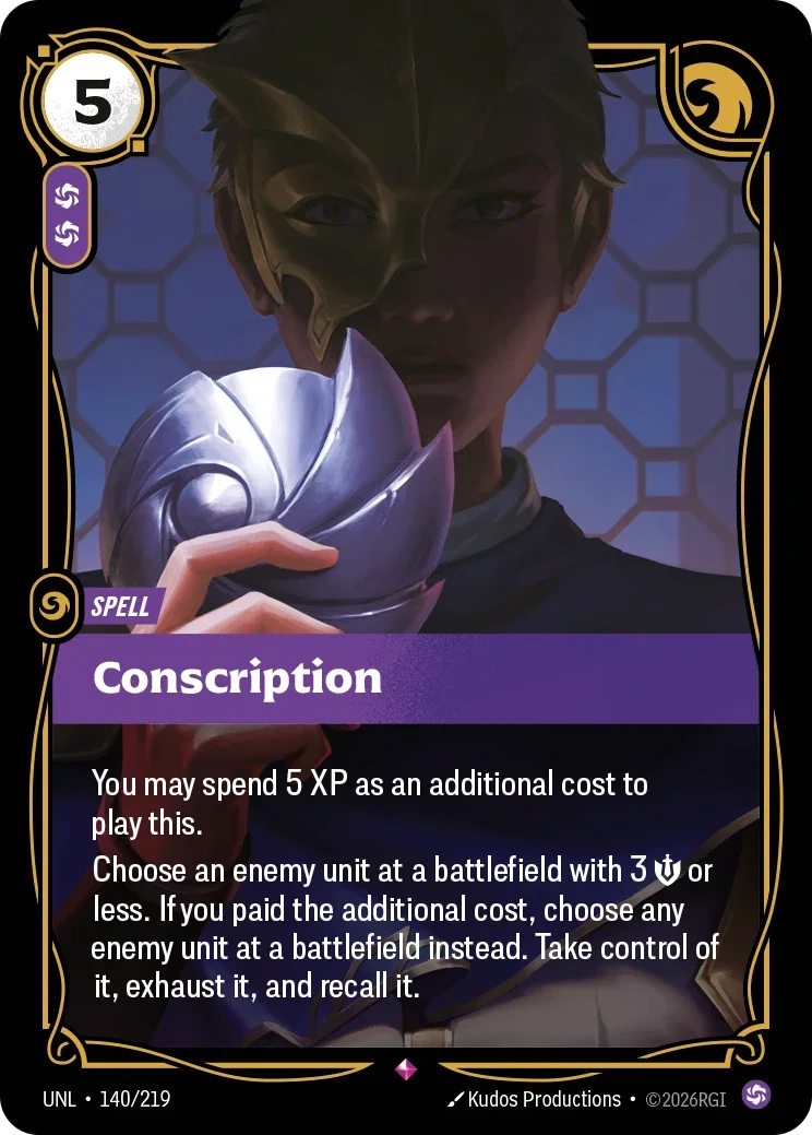 Unleashed (UNL) · Conscription · #140