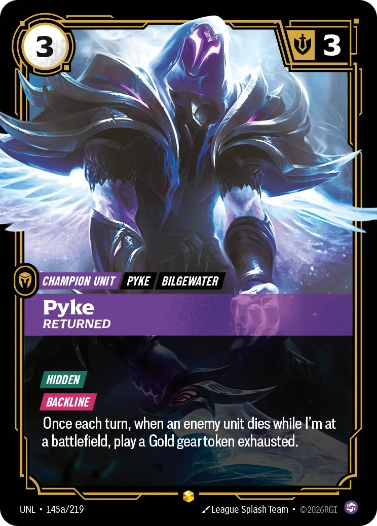 Unleashed (UNL) · Pyke, Returned · #145 (Alt Art)