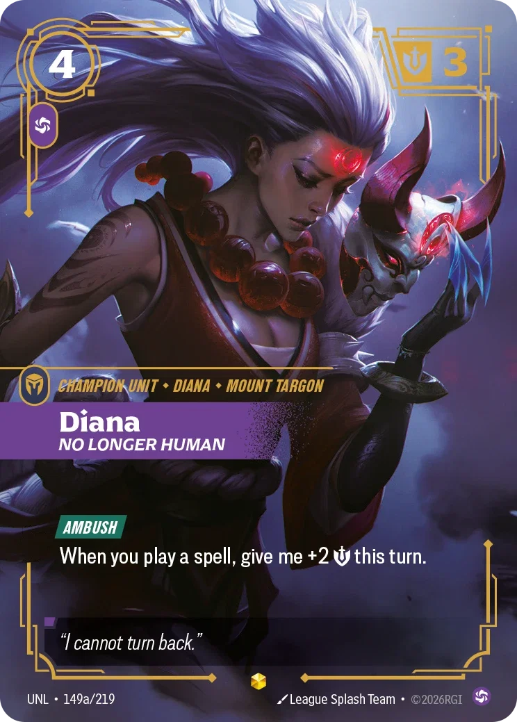 Diana, No Longer human