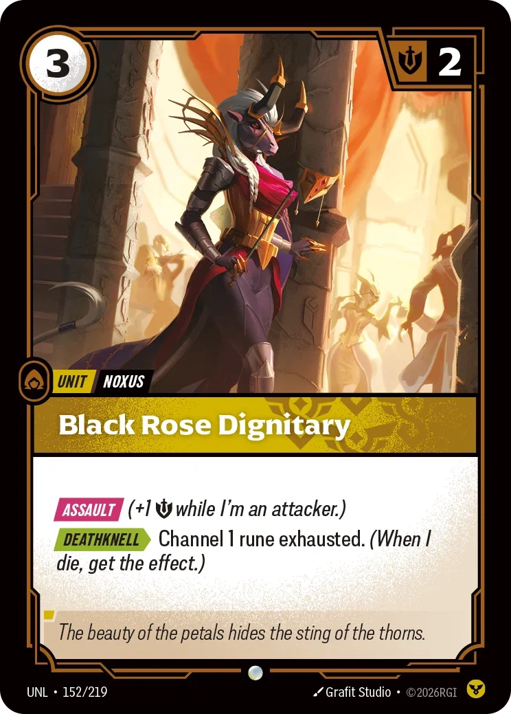 Unleashed (UNL) · Black Rose Dignitary · #152
