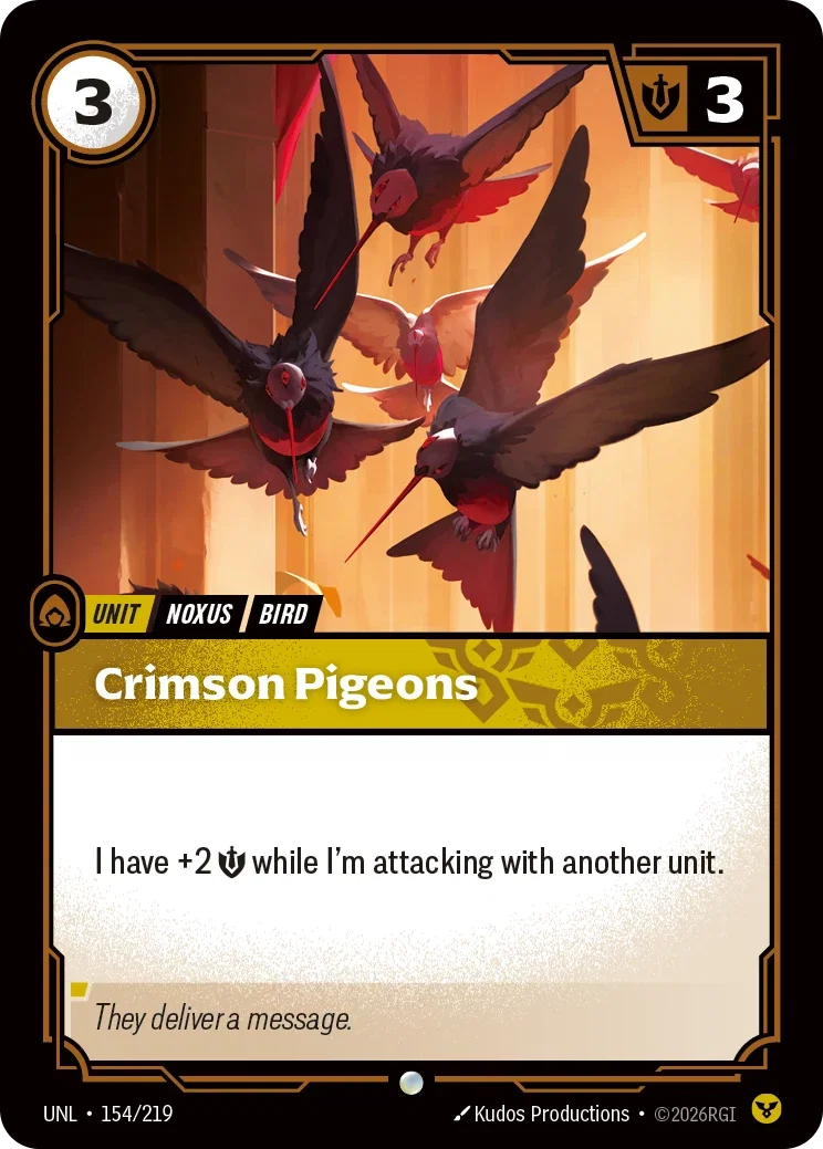 Unleashed (UNL) · Crimson Pigeons · #154