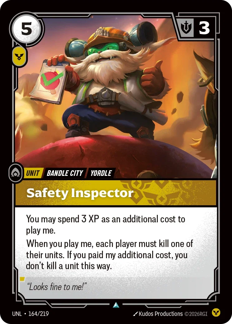 Unleashed (UNL) · Safety Inspector · #164