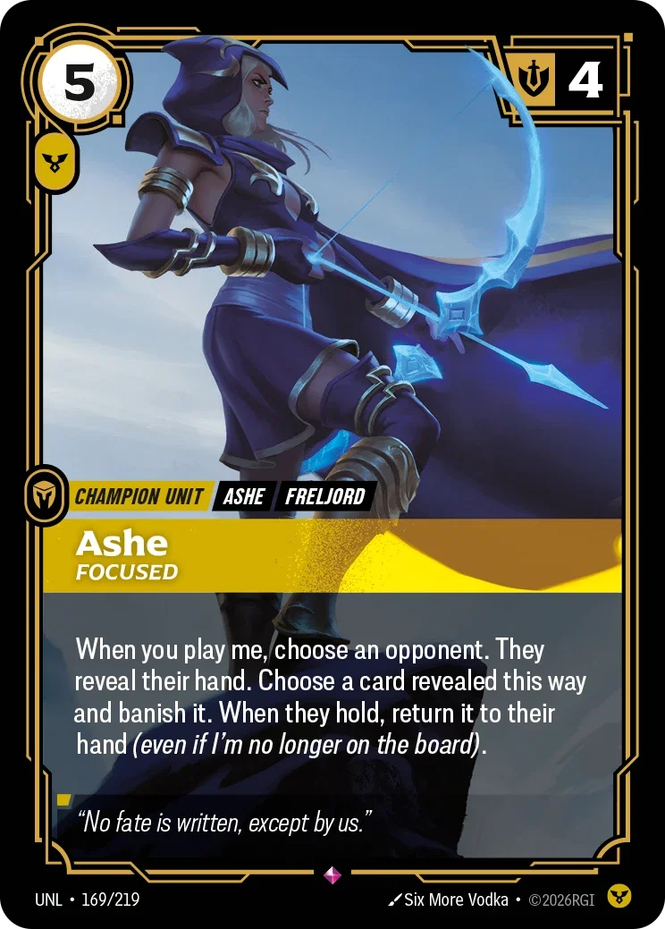 Unleashed (UNL) · Ashe, Focused · #169