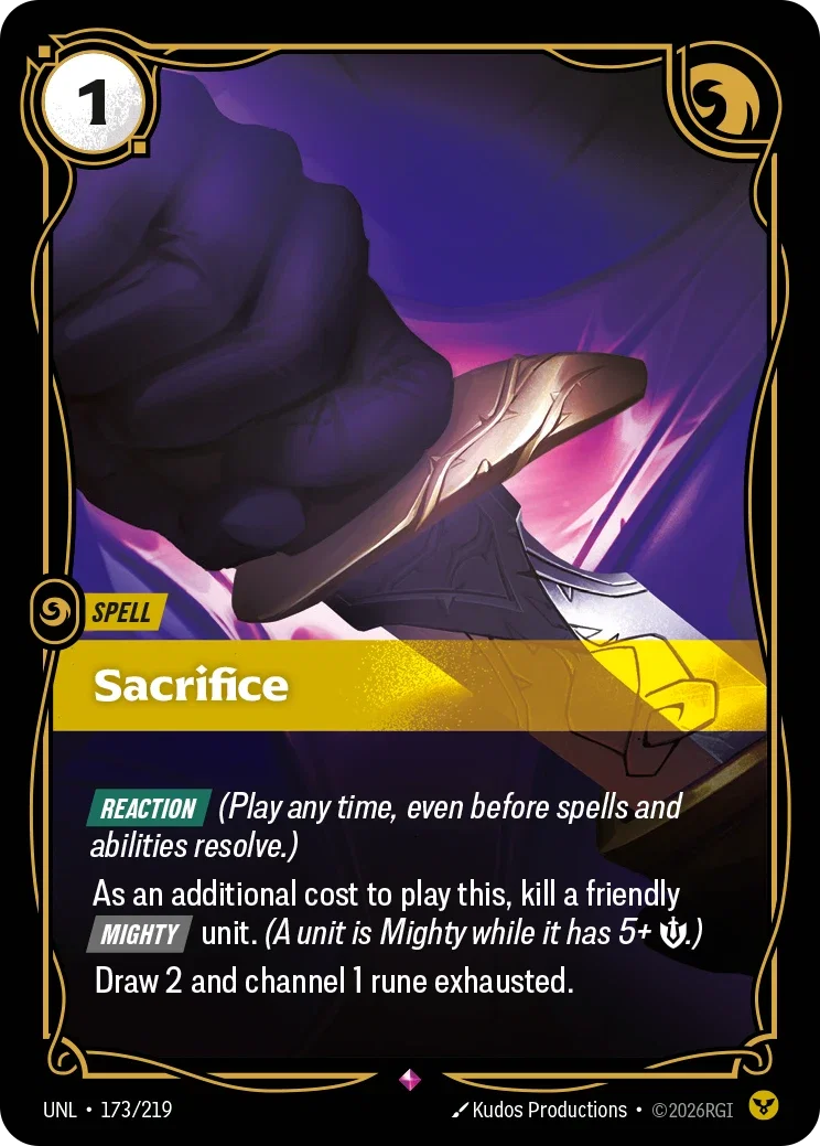 Unleashed (UNL) · Sacrifice · #173