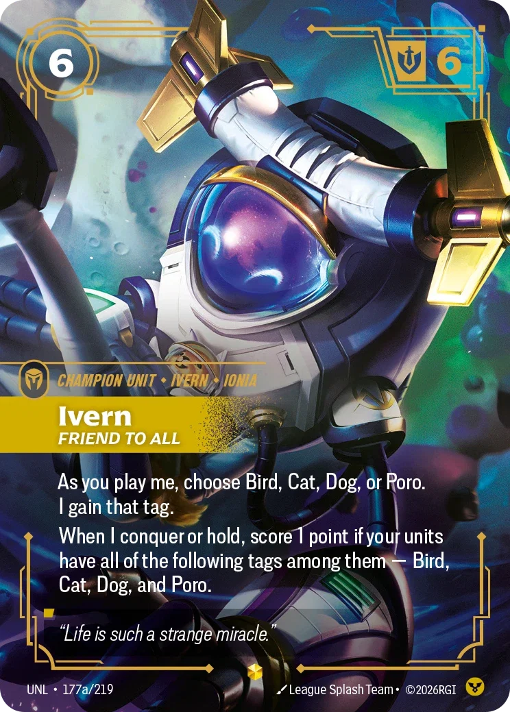 Unleashed (UNL) · Ivern, Friend to all · #177 (Alt Art)