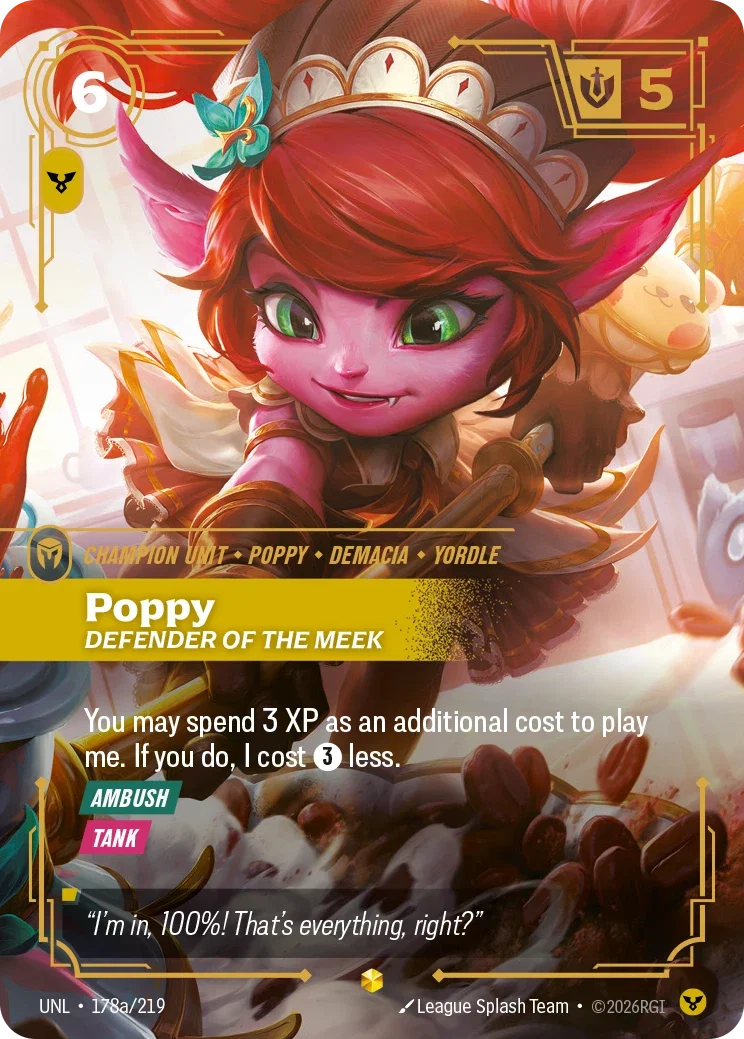 Unleashed (UNL) · Poppy, Defender of the Meek · #178 (Alt Art)