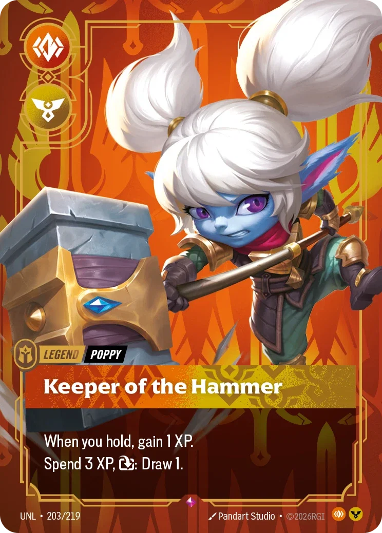 Unleashed (UNL) · Poppy, Keeper of the Hammer · #203