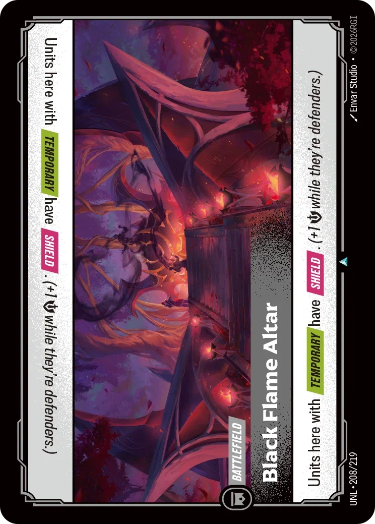 Unleashed (UNL) · Black Flame Altar · #208