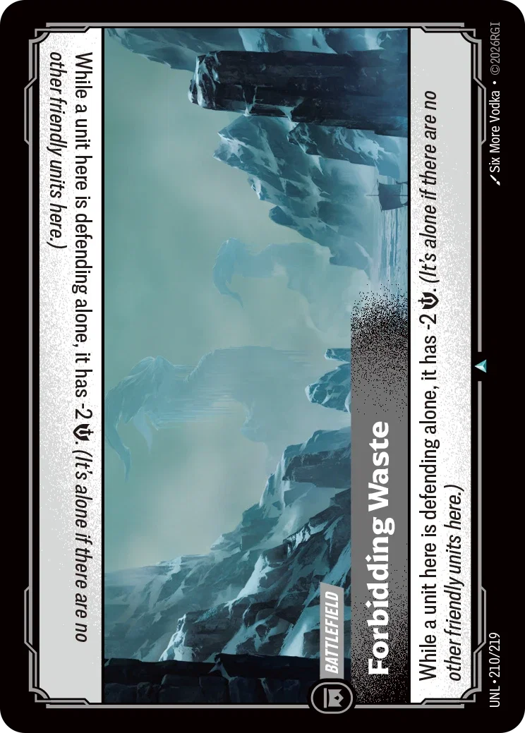 Unleashed (UNL) · Forbidding Waste · #210