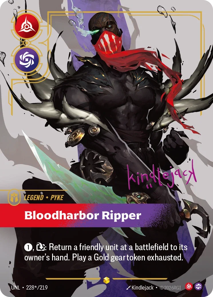 Unleashed (UNL) · Pyke, Bloodharbor Ripper · #228 (Signed)